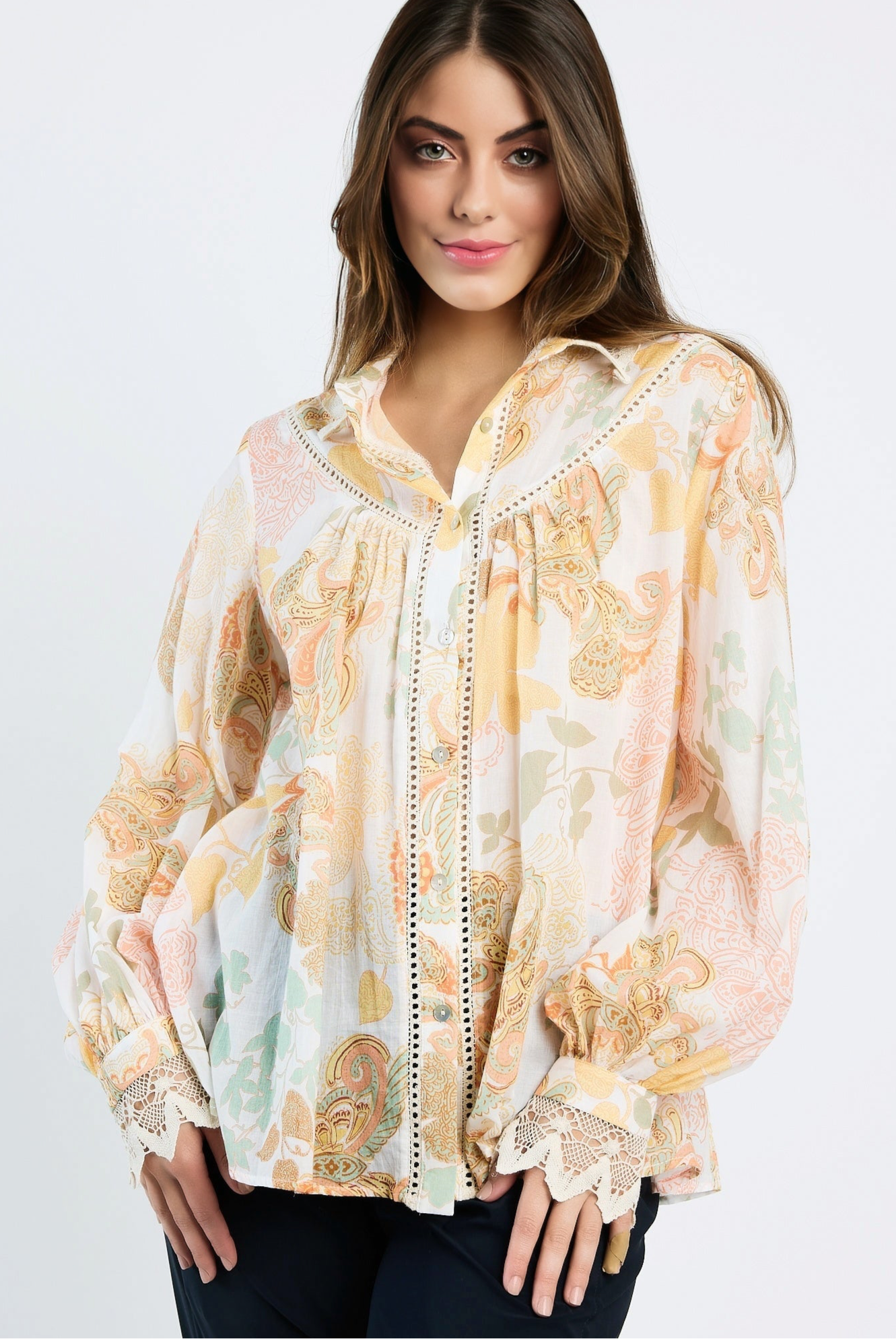 DEVOTION TWINS - Loylieta Shirt Melon - Magpie Style