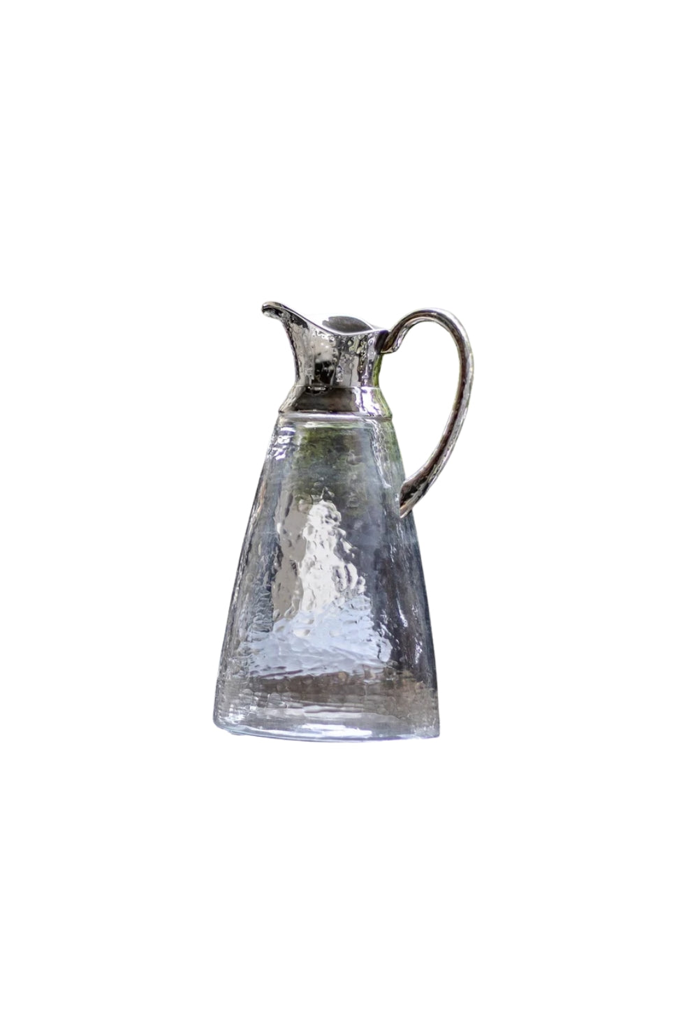 Silver Hammered Jug - Magpie Style