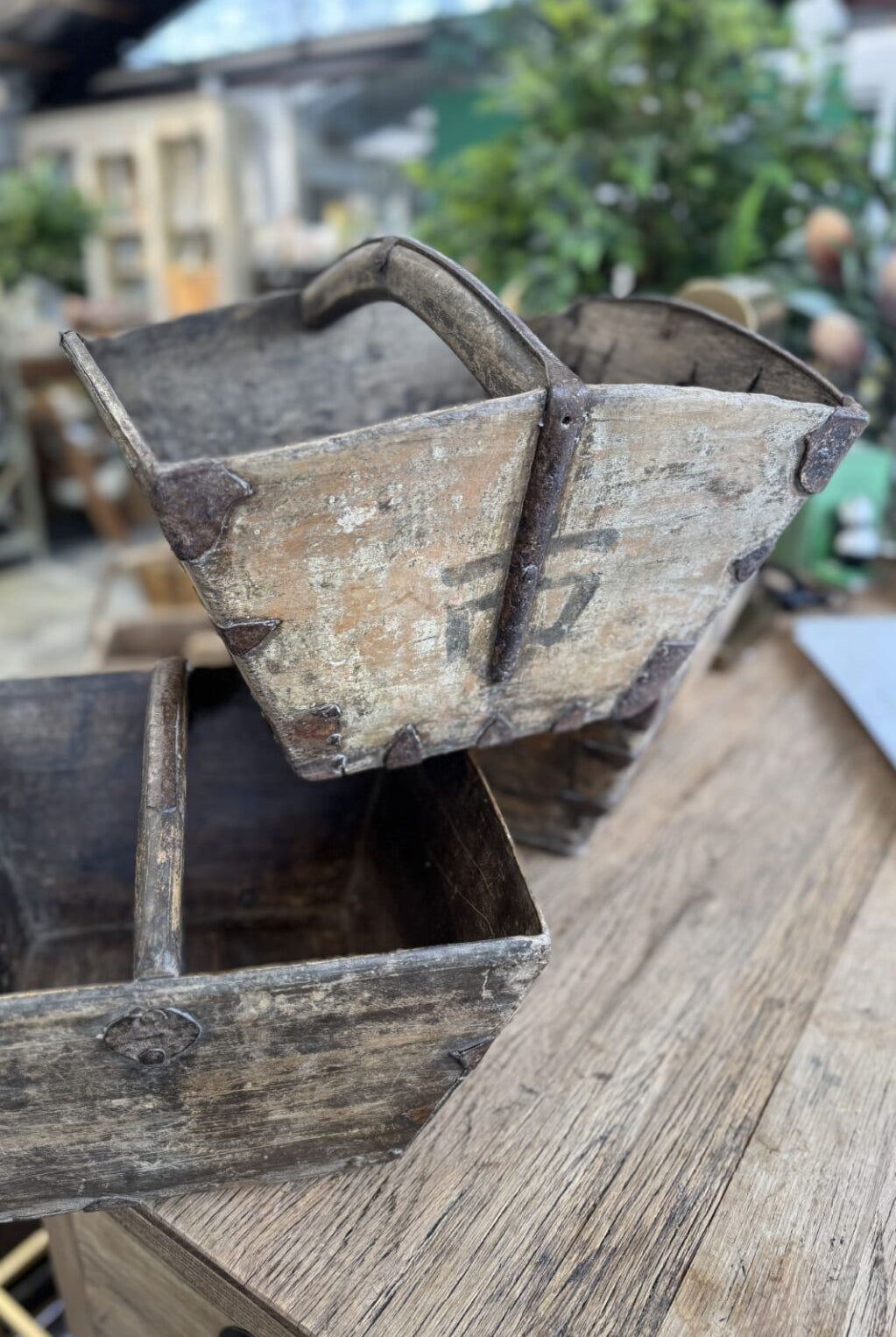 Antique Wooden Rice Measurer - Medium - Magpie Style