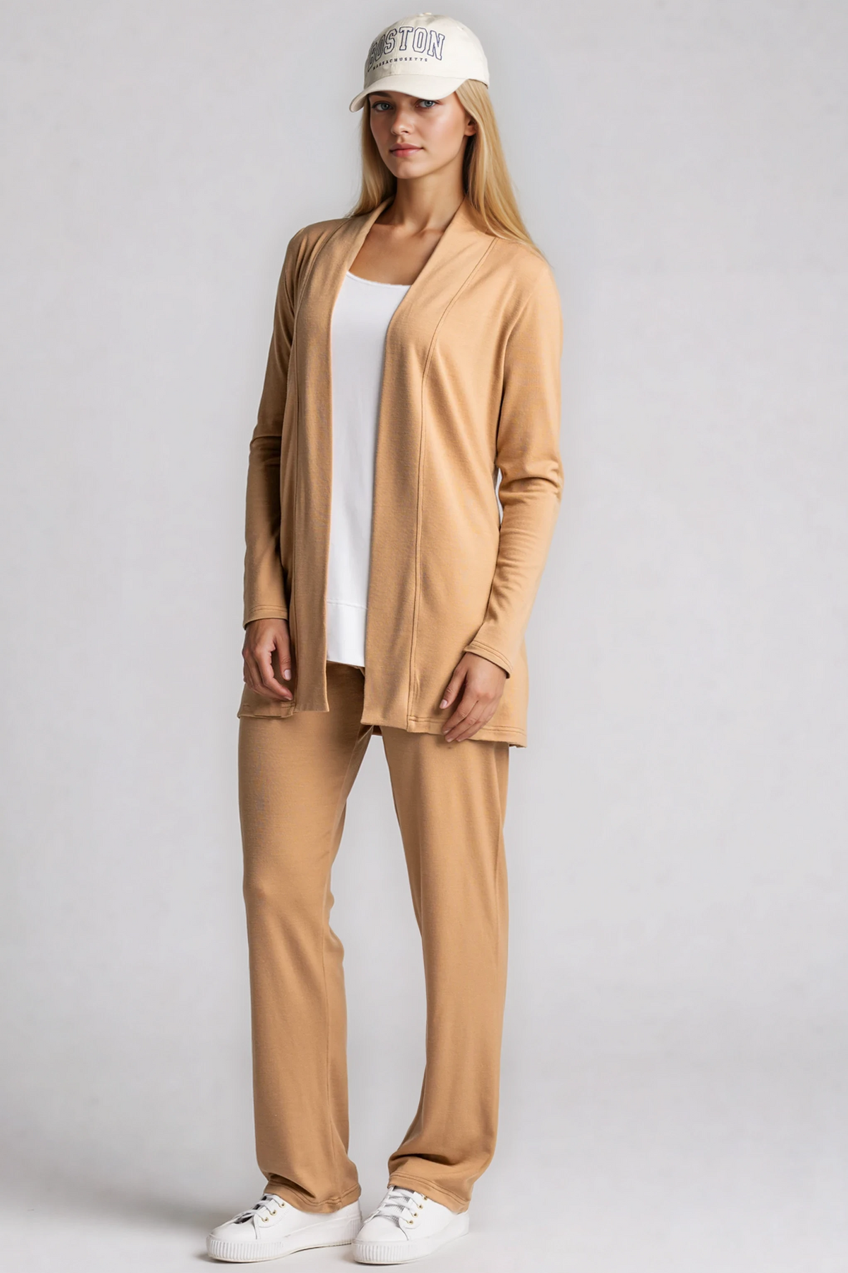 PAULA RYAN Straight Leg Lounge Pant - Merino Camel - Paula Ryan