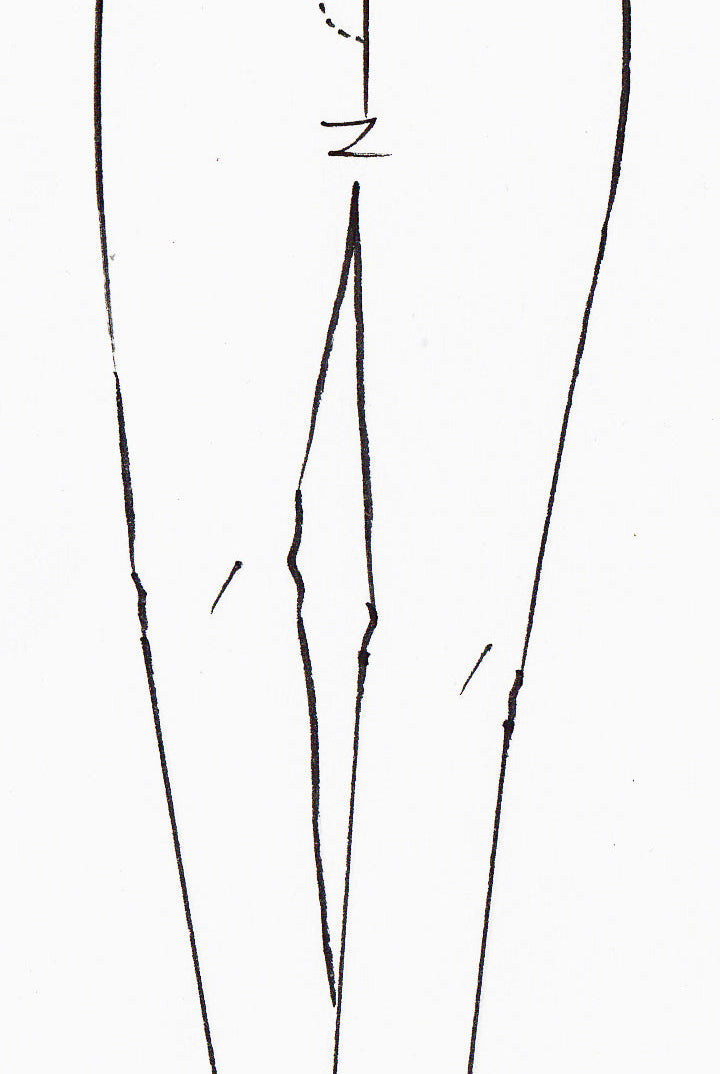 PAULA RYAN Leather Trim Roma Jean - Navy - Paula Ryan