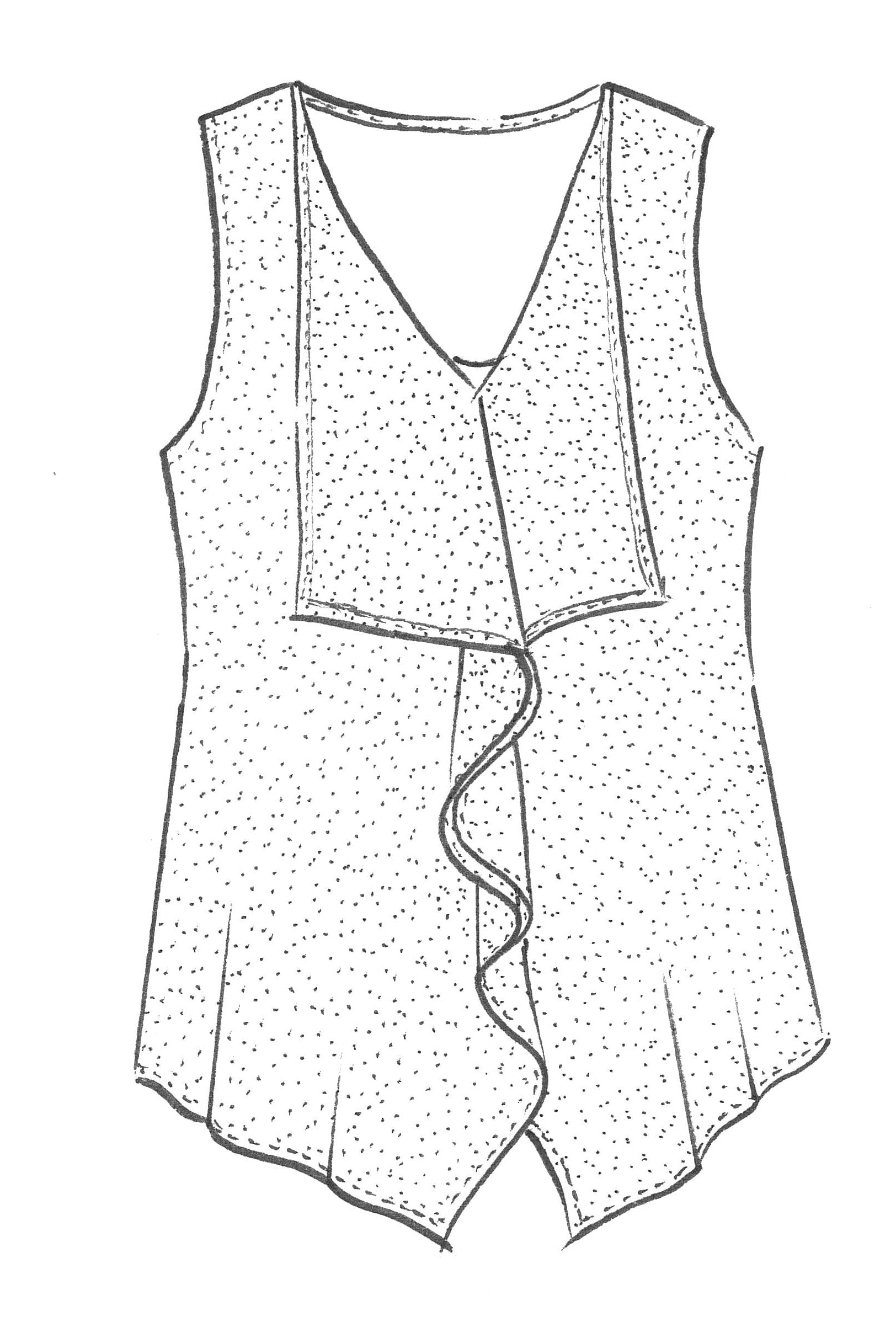 PAULA RYAN Angle Front Sleeveless Top - Navy - Paula Ryan