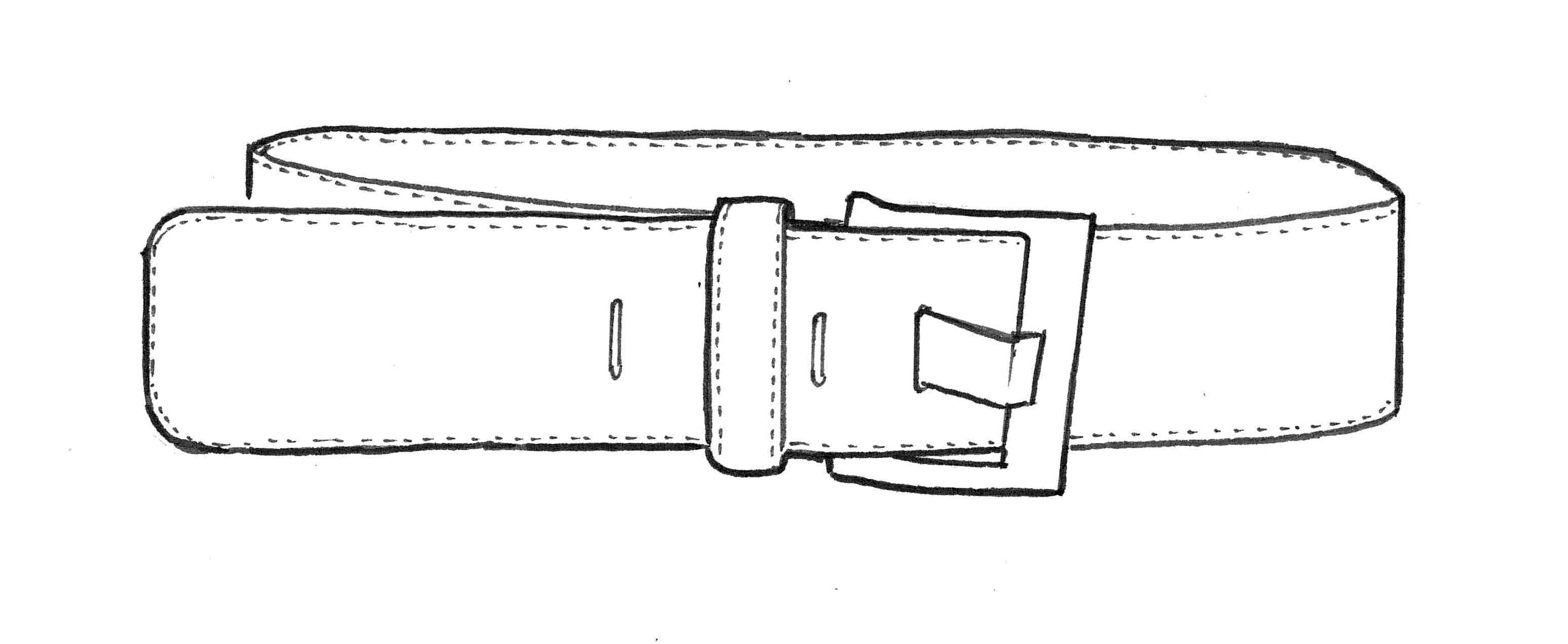 PAULA RYAN Squared Buckle Leather Belt - Black/Gunmetal - Paula Ryan