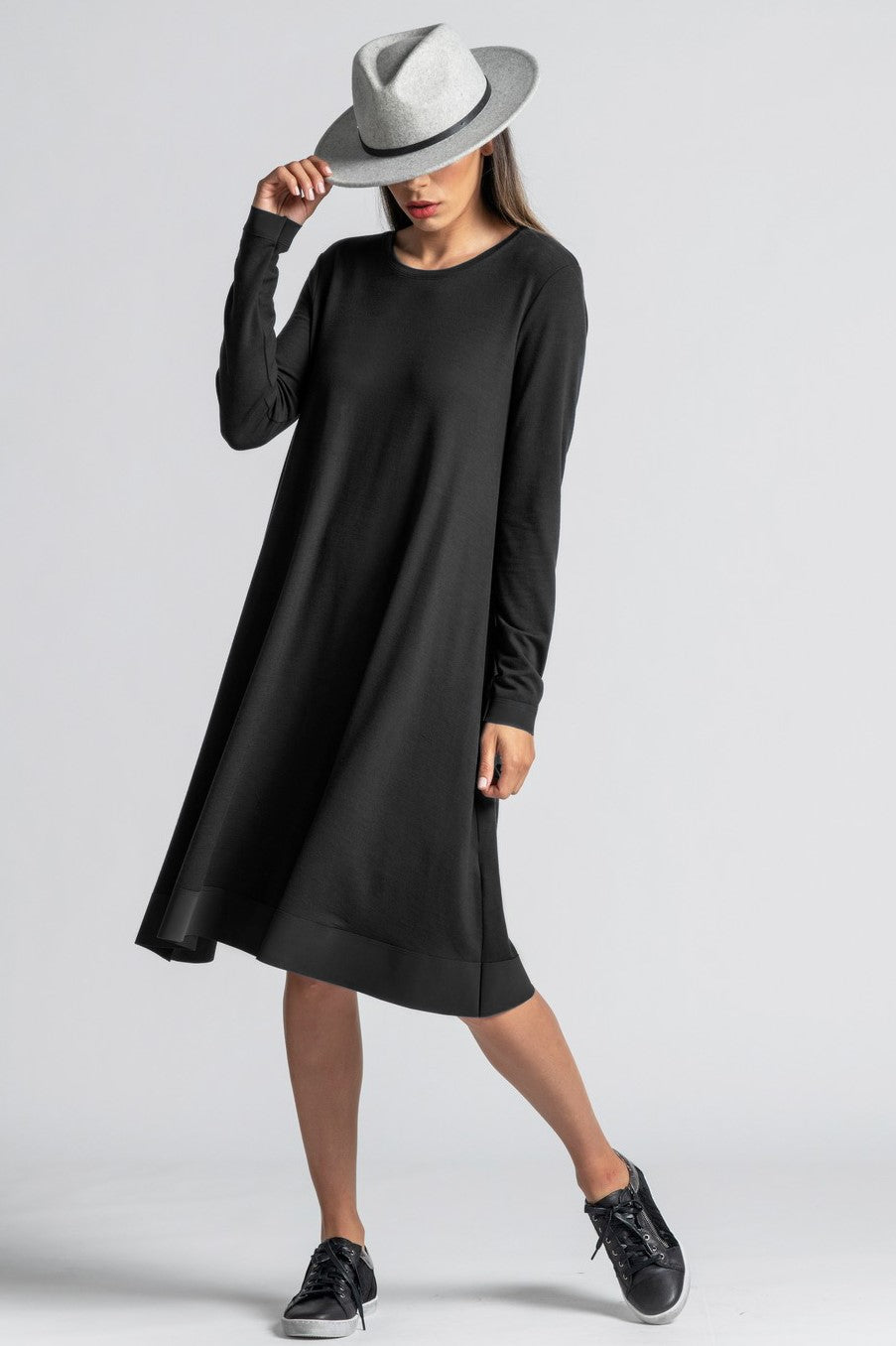 PAULA RYAN Banded Dinner Dress - Black - Paula Ryan