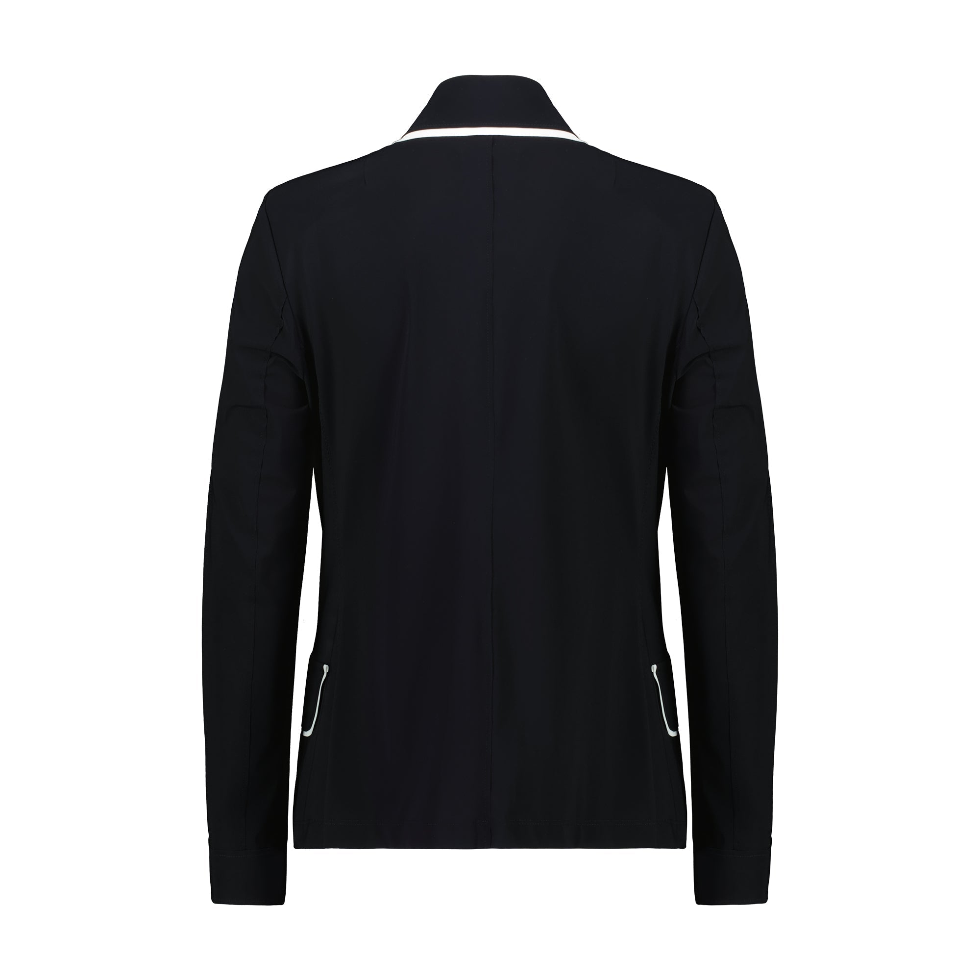 PAULA RYAN Contrast Trim Blazer - Black/White - Paula Ryan