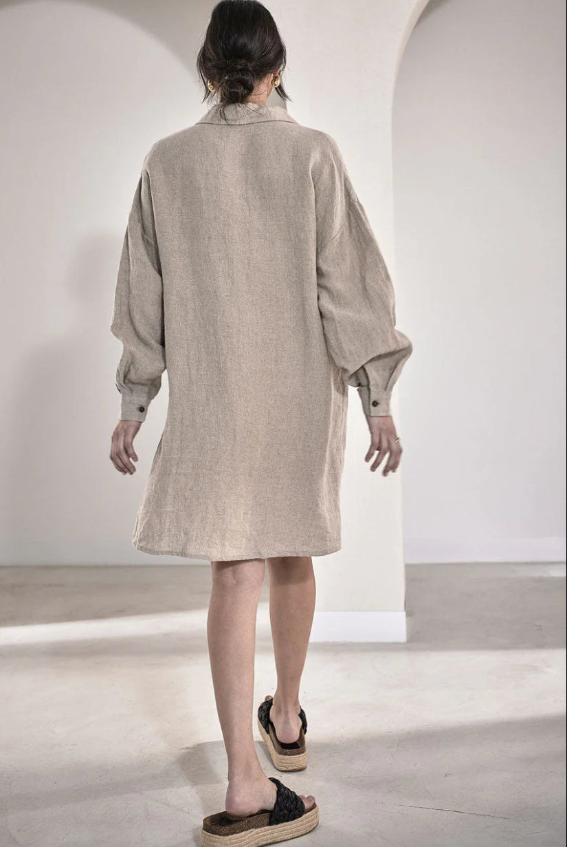 EADIE Fundamental Shift Dress - Natural - Magpie Style