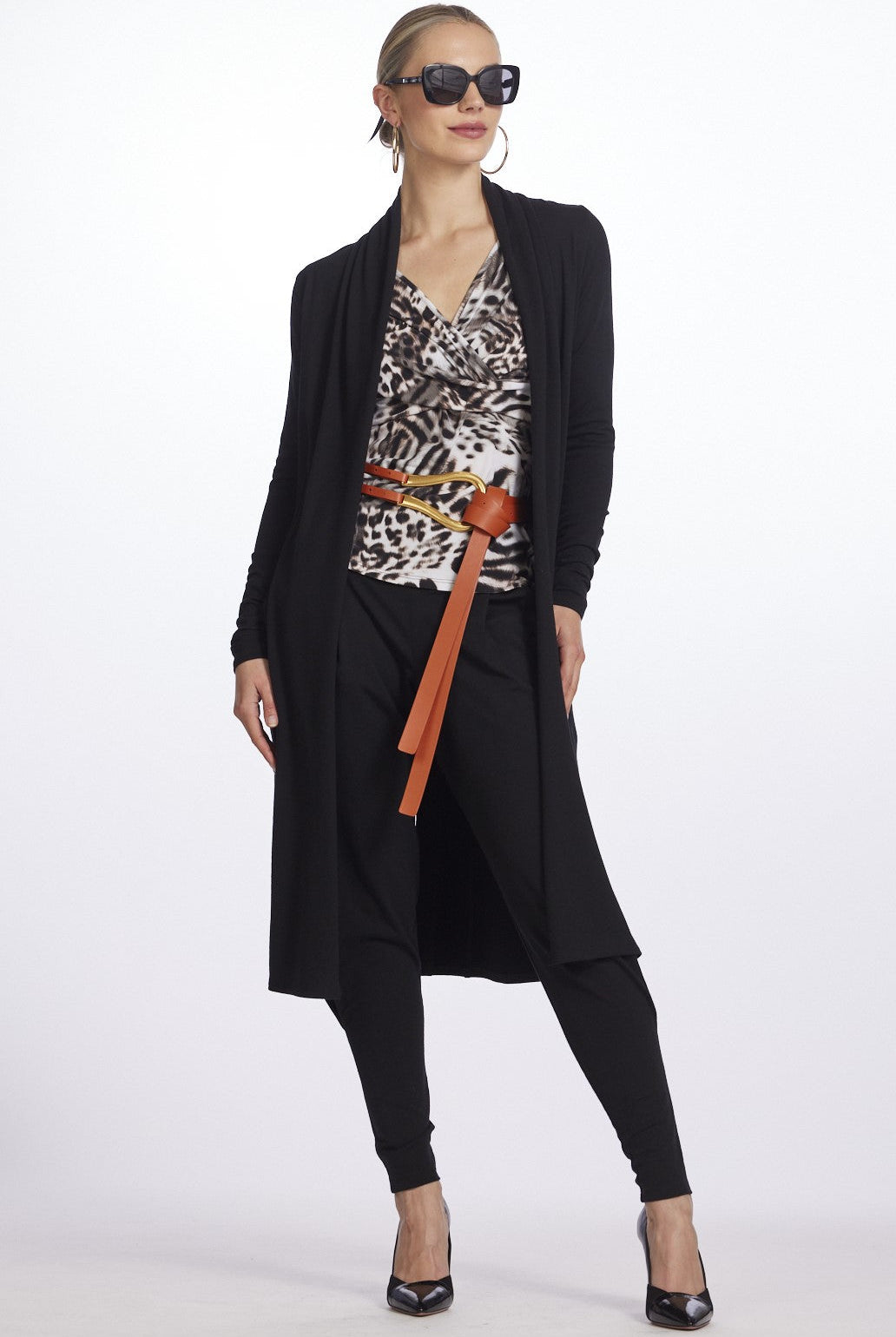 PAULA RYAN Long Shrug Black - Micromodal Black - Paula Ryan