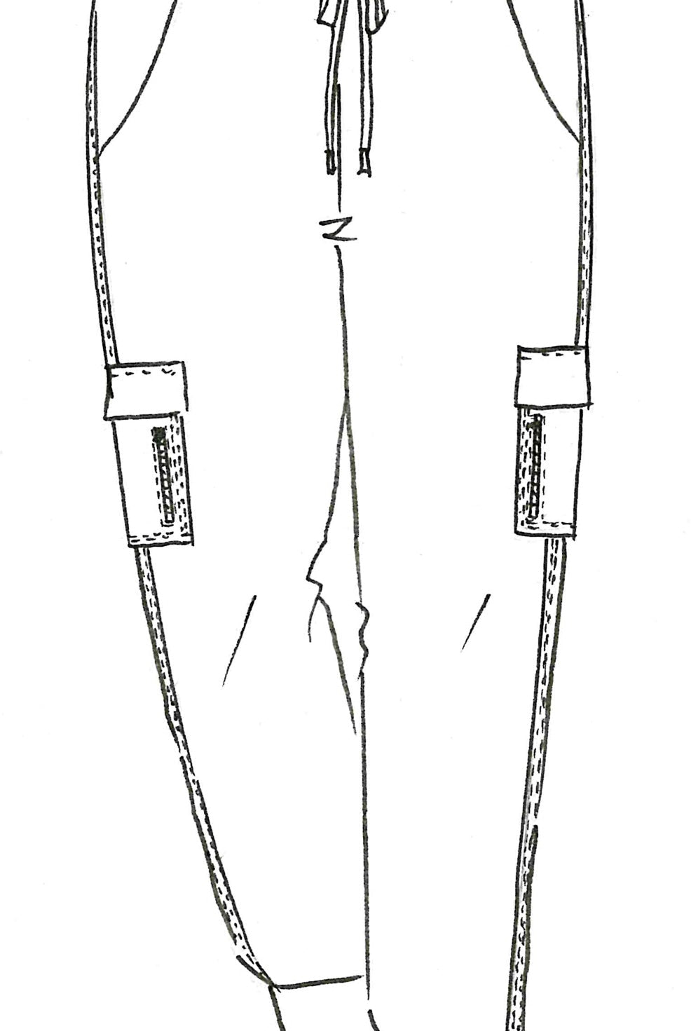 PAULA RYAN Zip detailed cuffed Pant - Black - Paula Ryan