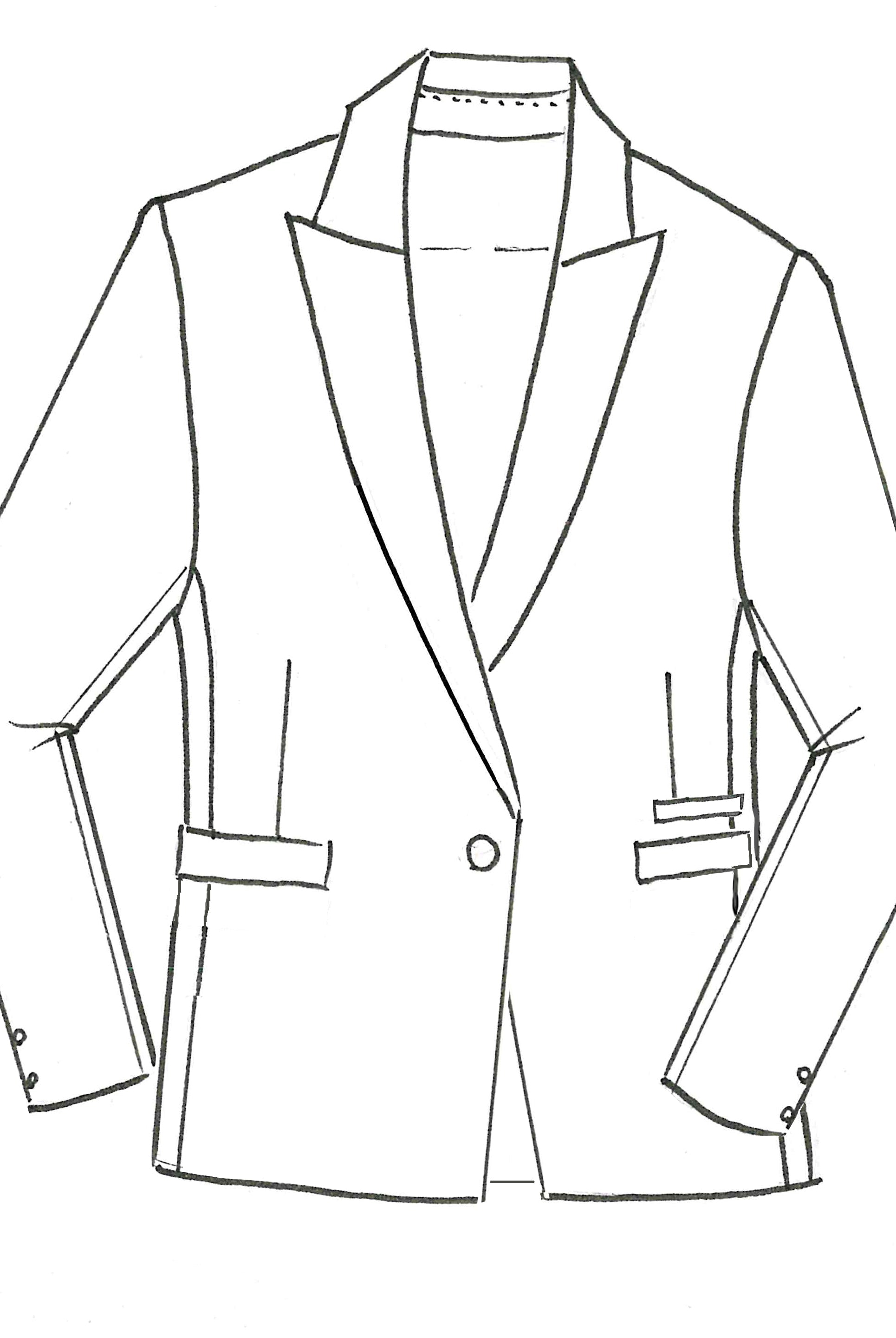 PAULA RYAN Summer Tuxedo Blazer - Navy - Paula Ryan