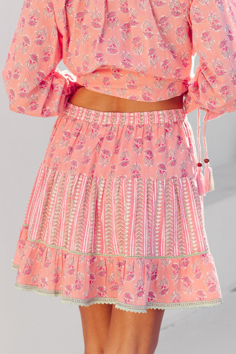 I AM PYLGRYM Diva Short Skirt - Summer Rose - Magpie Style