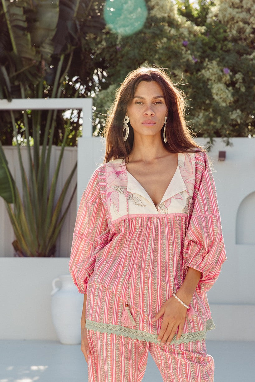 I AM PYLGRYM Byron Top - Summer Rose - Magpie Style