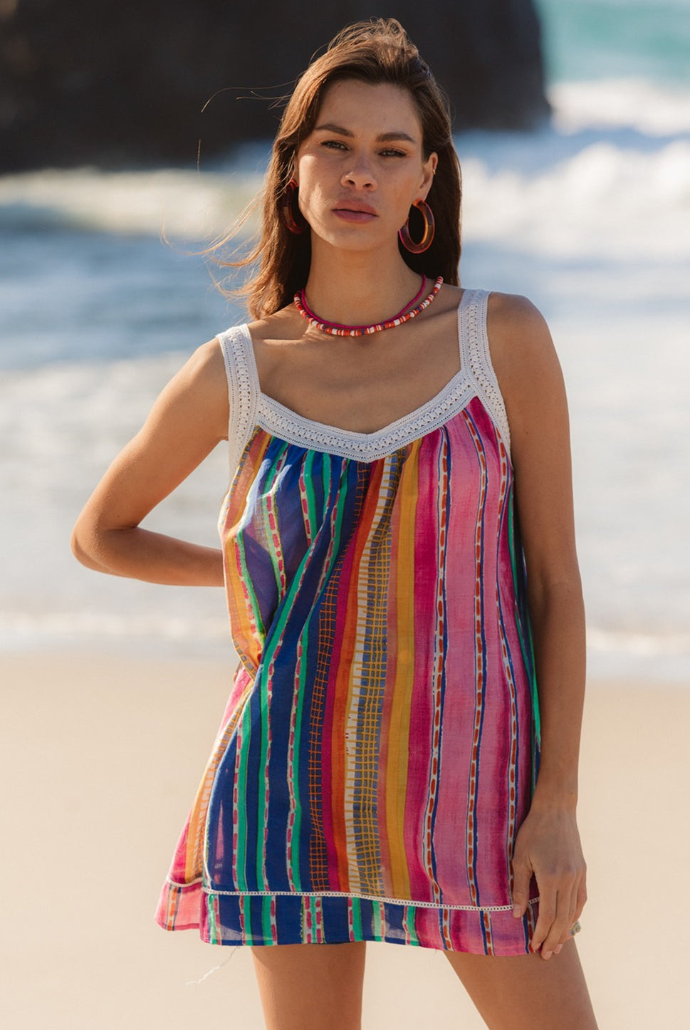 I AM PYLGRYM Palmas Top - Calypso Stripe - Magpie Style