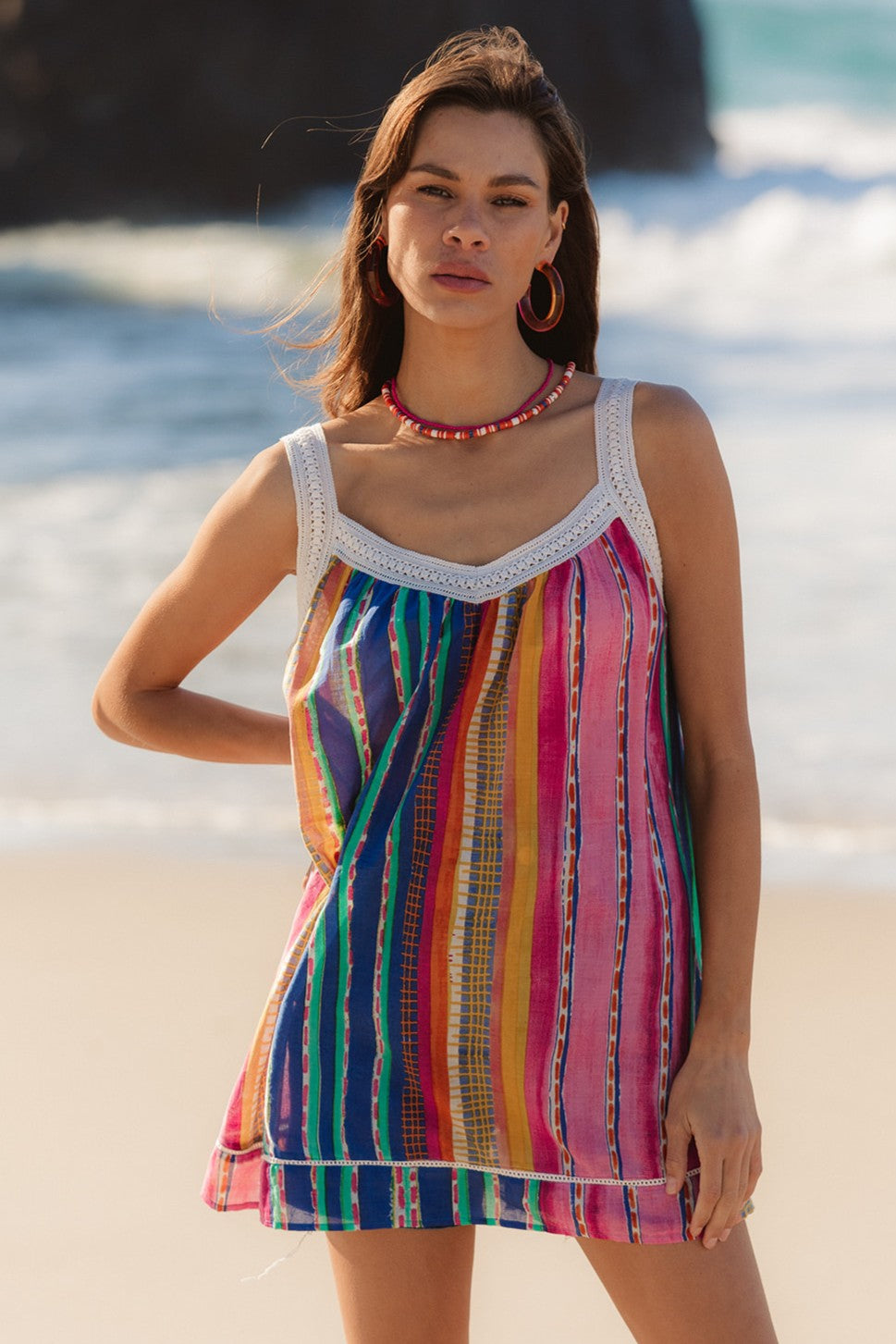I AM PYLGRYM Palmas Top - Calypso Stripe - Magpie Style