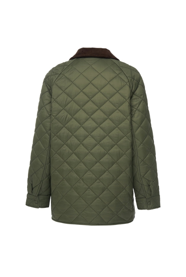 MOKE Daisy Quilt Jacket - Olive - Magpie Style