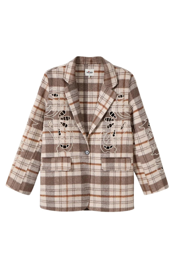 ME369 Kinsley Wool Jacket - Beige - Magpie Style