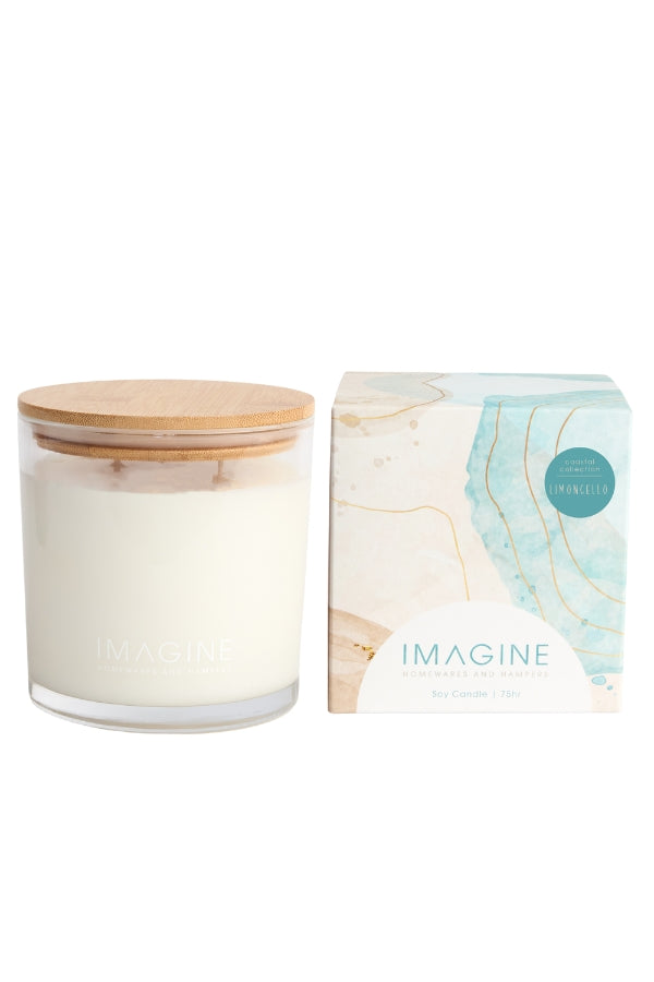 Limoncello Soy Wax Candle 665g - Clear - Magpie Style