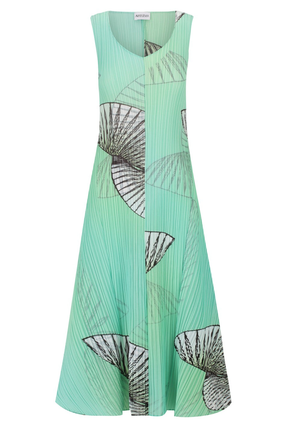 ALQUEMA - Long Estrella Dress - Lime Fan Dance - Magpie Style