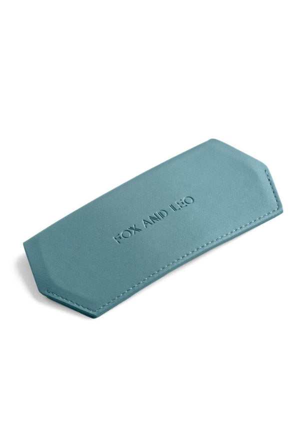Fox and Leo glasses case - Teal - Paula Ryan
