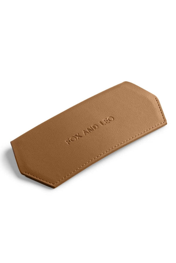 Fox and Leo glasses case - Tan - Paula Ryan