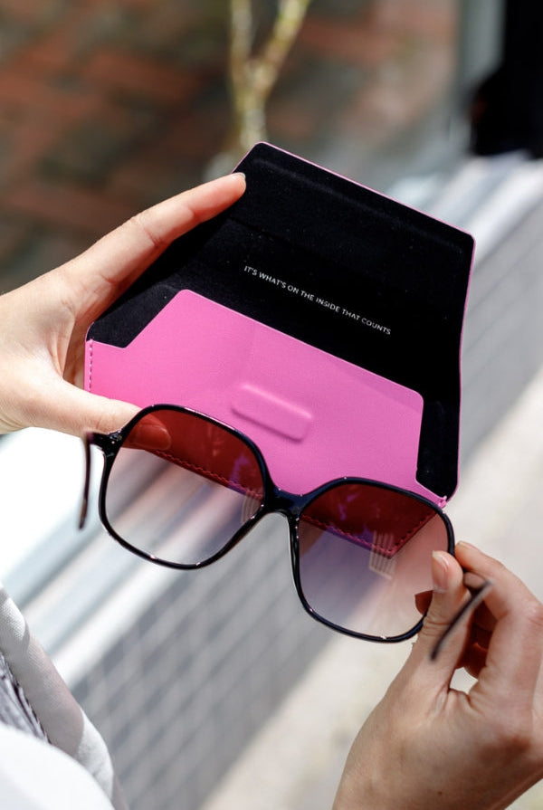 Fox and Leo glasses case - Hot Pink - Paula Ryan
