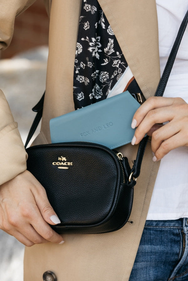 Fox and Leo glasses case - Teal - Paula Ryan