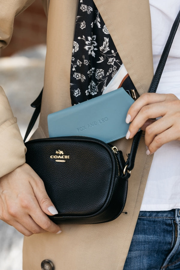 Fox and Leo glasses case - Teal - Paula Ryan