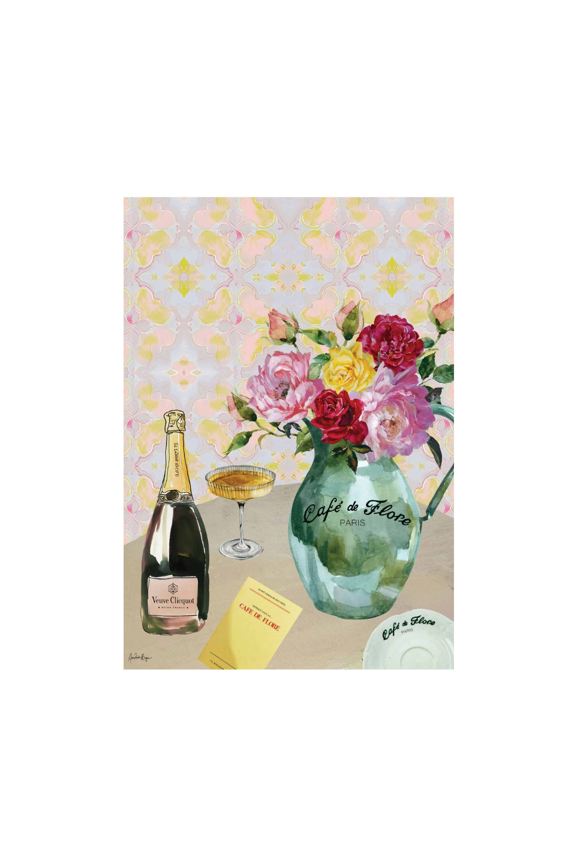 Card - Café De Flore - Magpie Style
