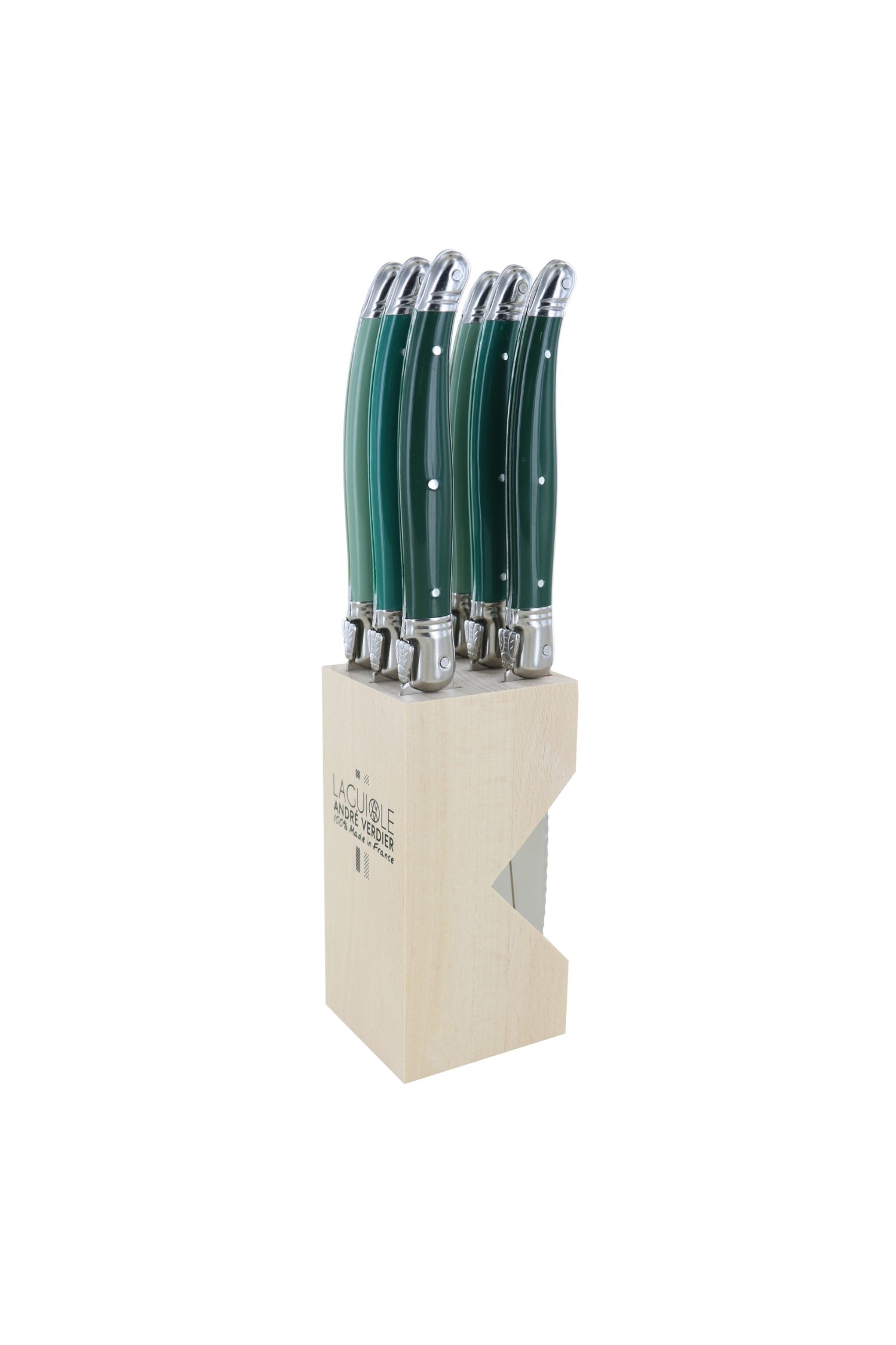 LAGUIOLE Debutant Serrated Knife Set/6 Forest - Magpie Style