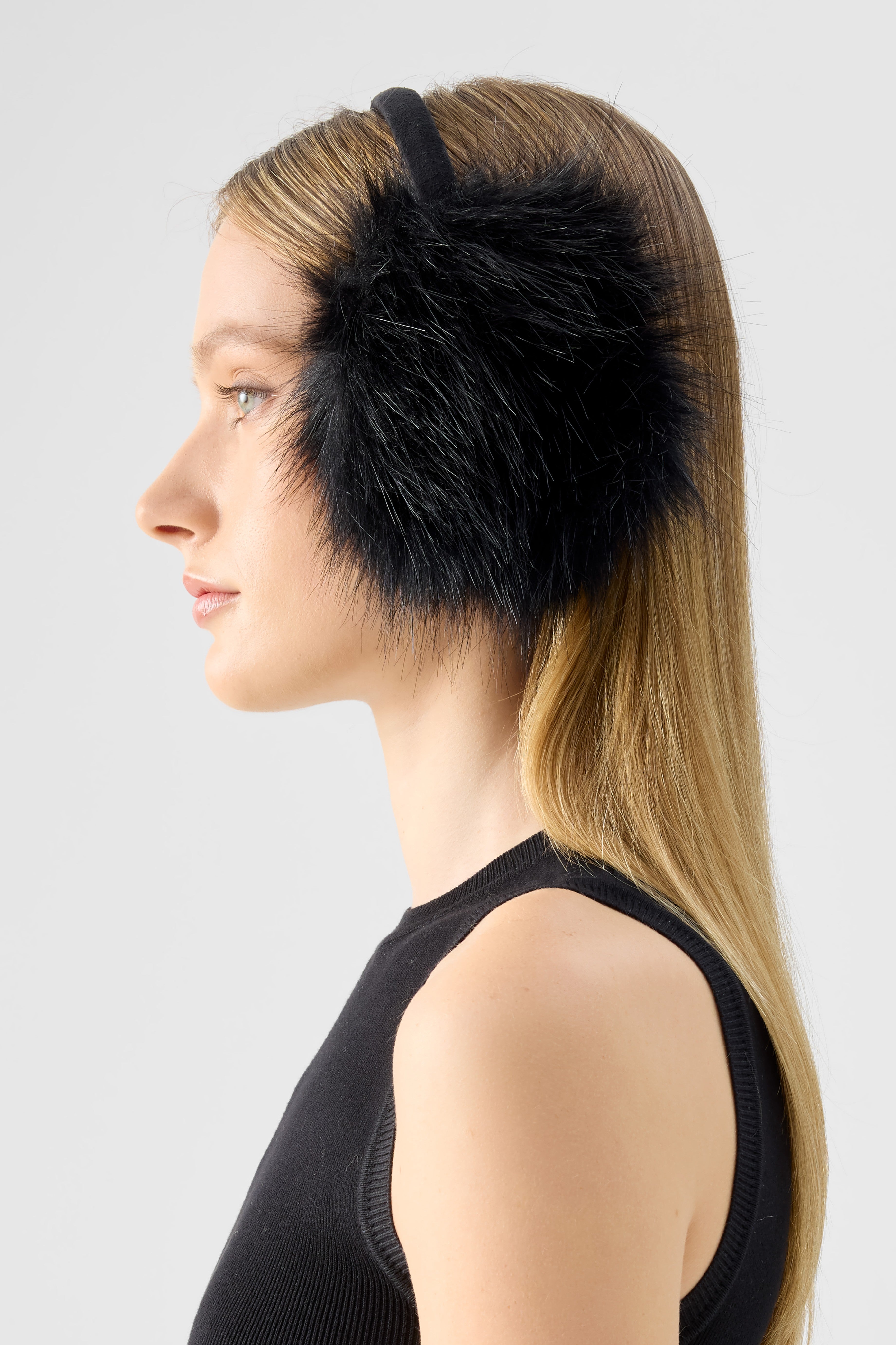 UNREAL FUR All Ears Earmuffs - Black - Magpie Style