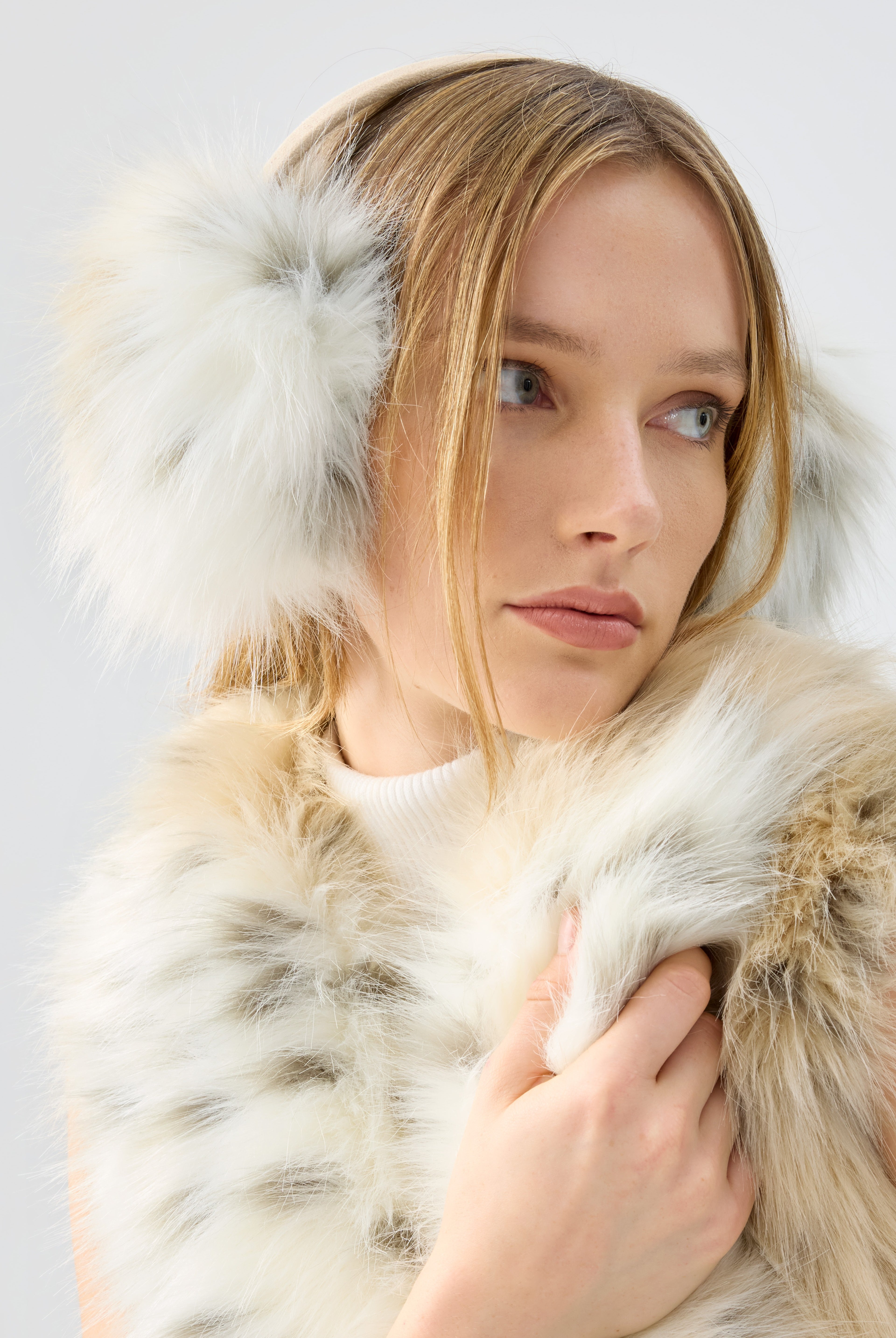 UNREAL FUR All Ears Earmuffs - Snow Leopard - Magpie Style