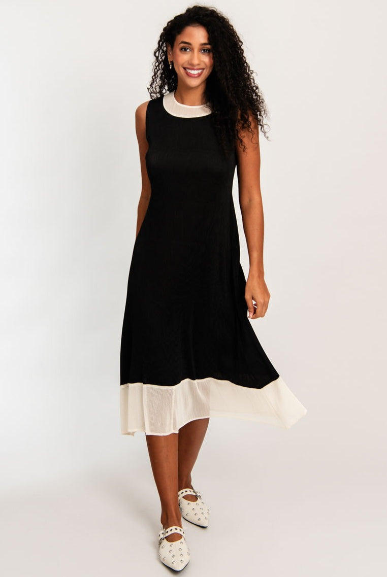 ALQUEMA - Kambe Dress - Black Cream - Magpie Style