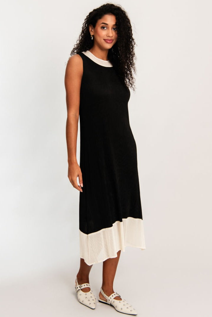 ALQUEMA - Kambe Dress - Black Cream - Magpie Style