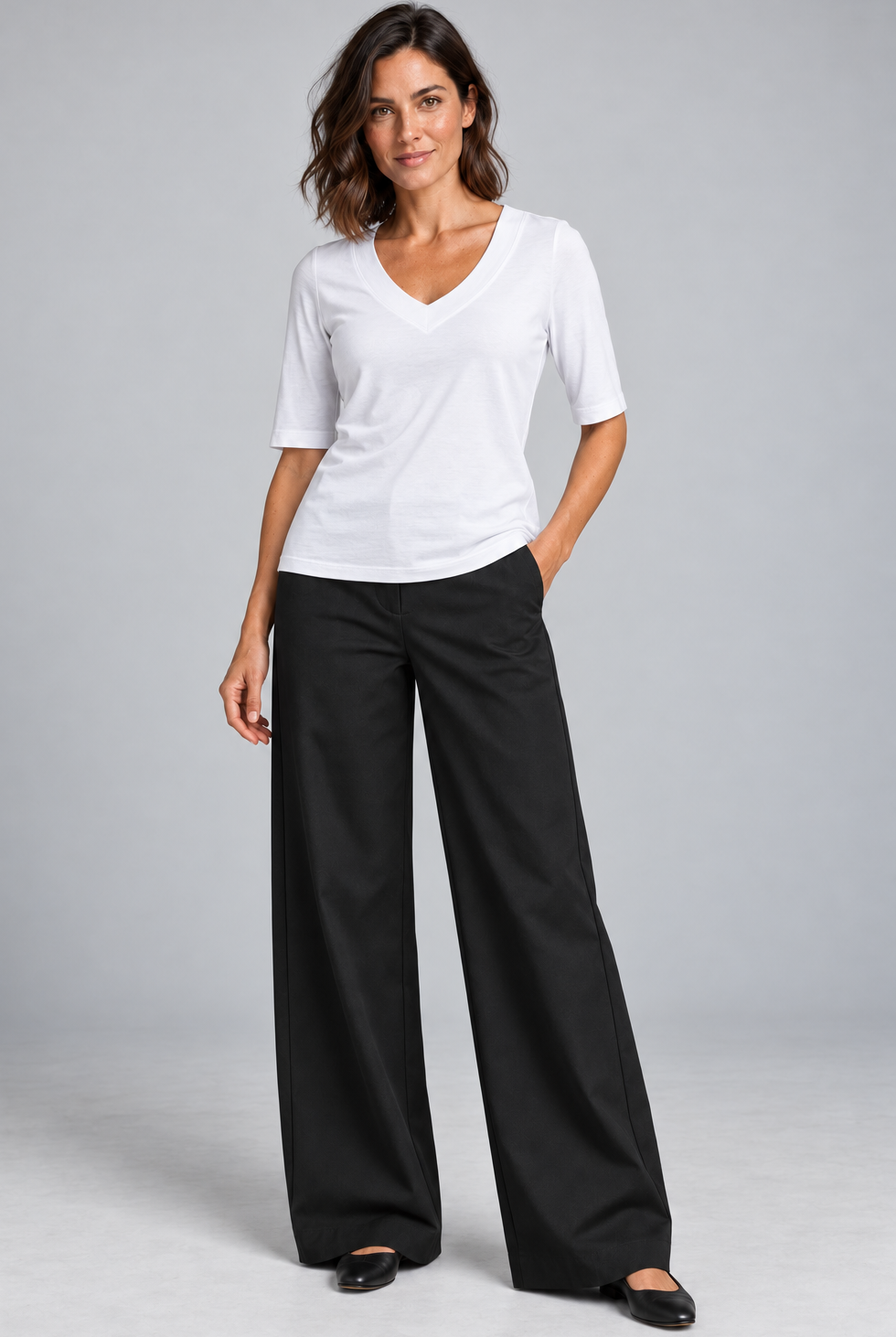 Sailor Stretch Pant - Black Cotton Drill - Paula Ryan