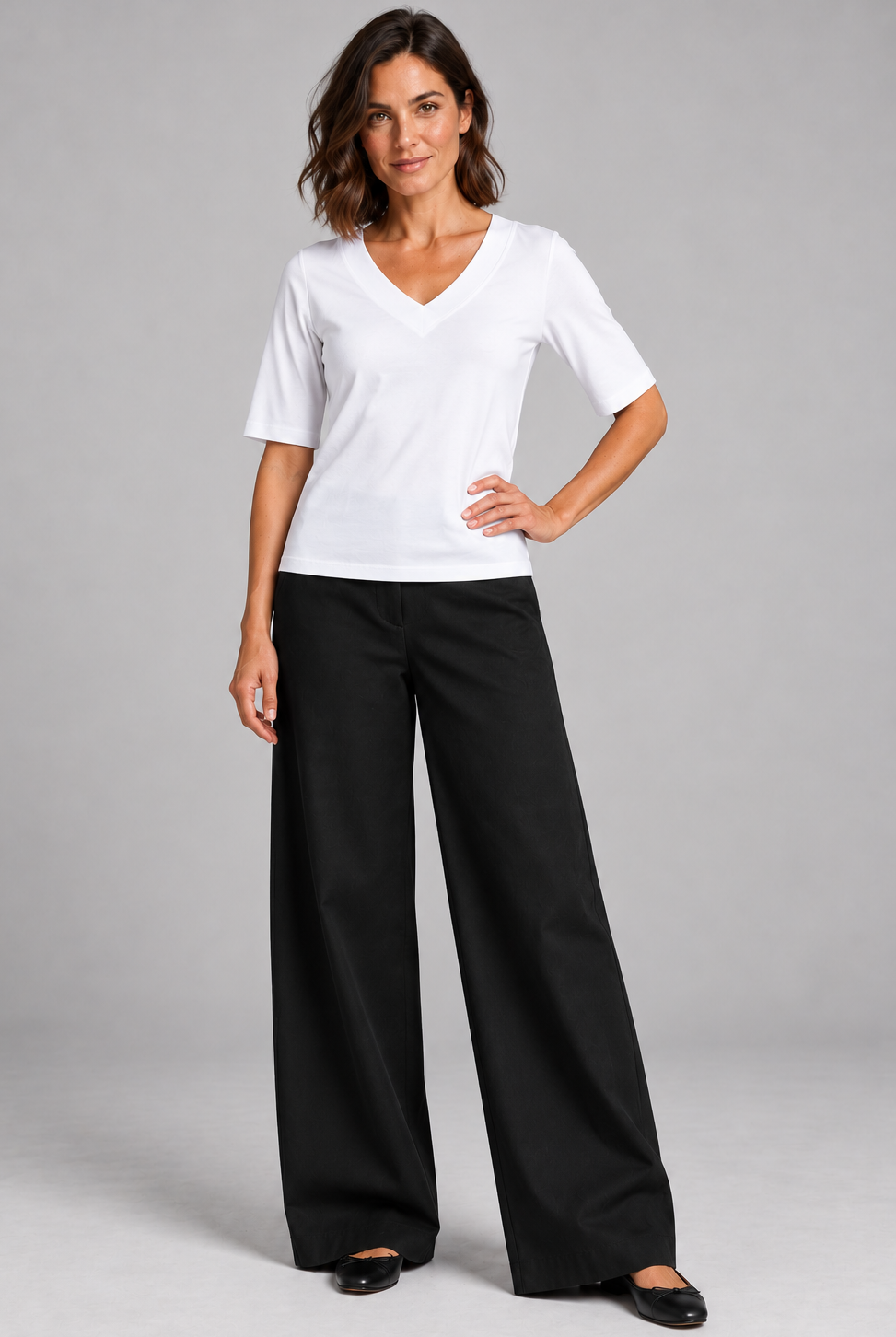 Sailor Stretch Pant - Black Cotton Drill - Paula Ryan