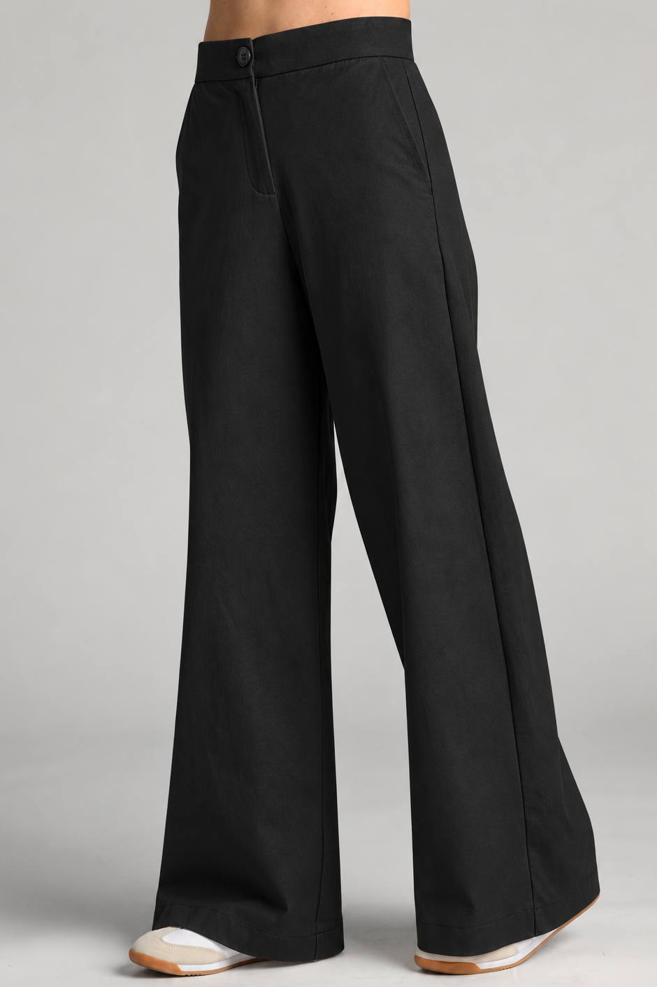 Sailor Stretch Pant - Black Cotton Drill - Paula Ryan
