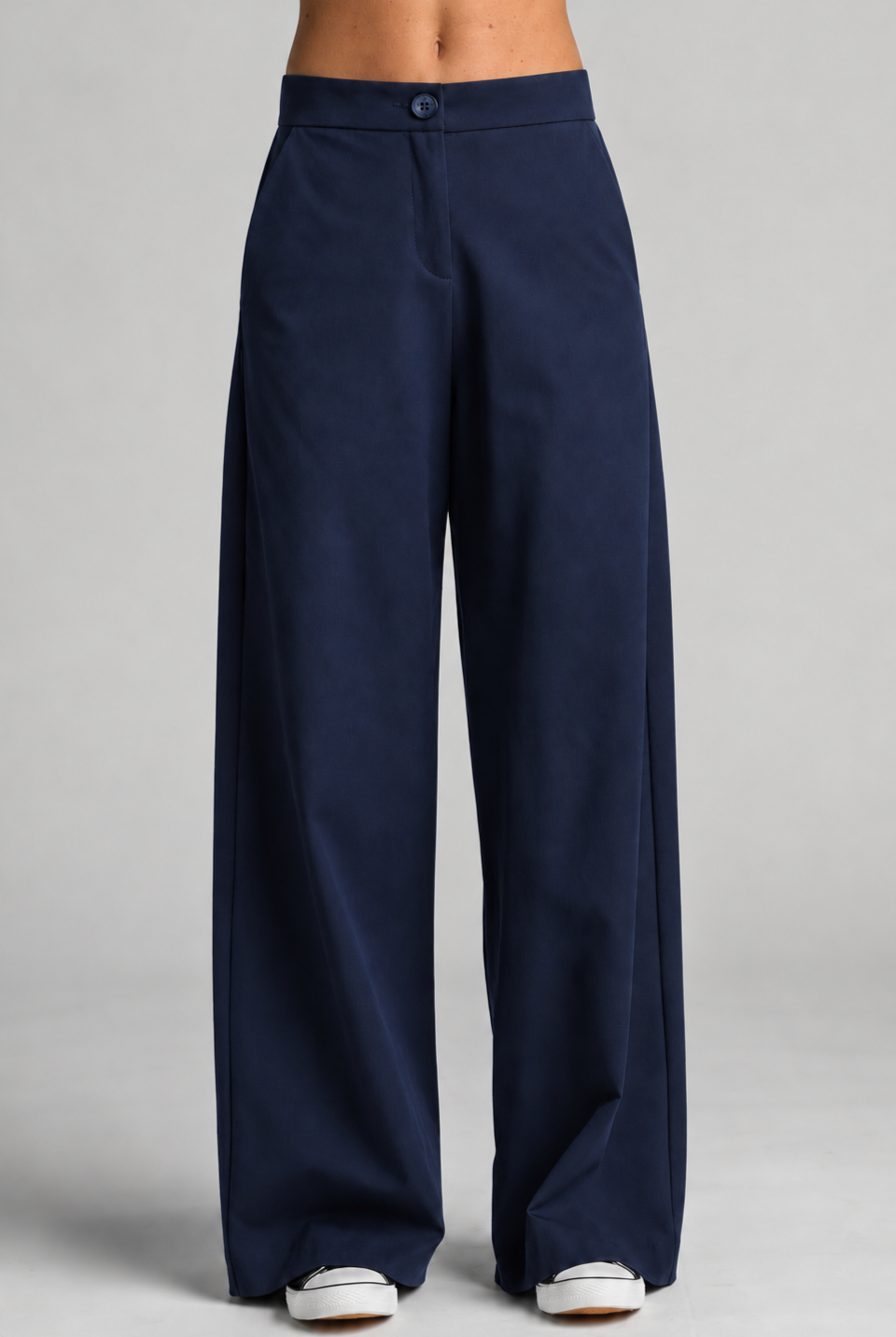 Sailor Stretch Pant - Navy Cotton Drill - Paula Ryan