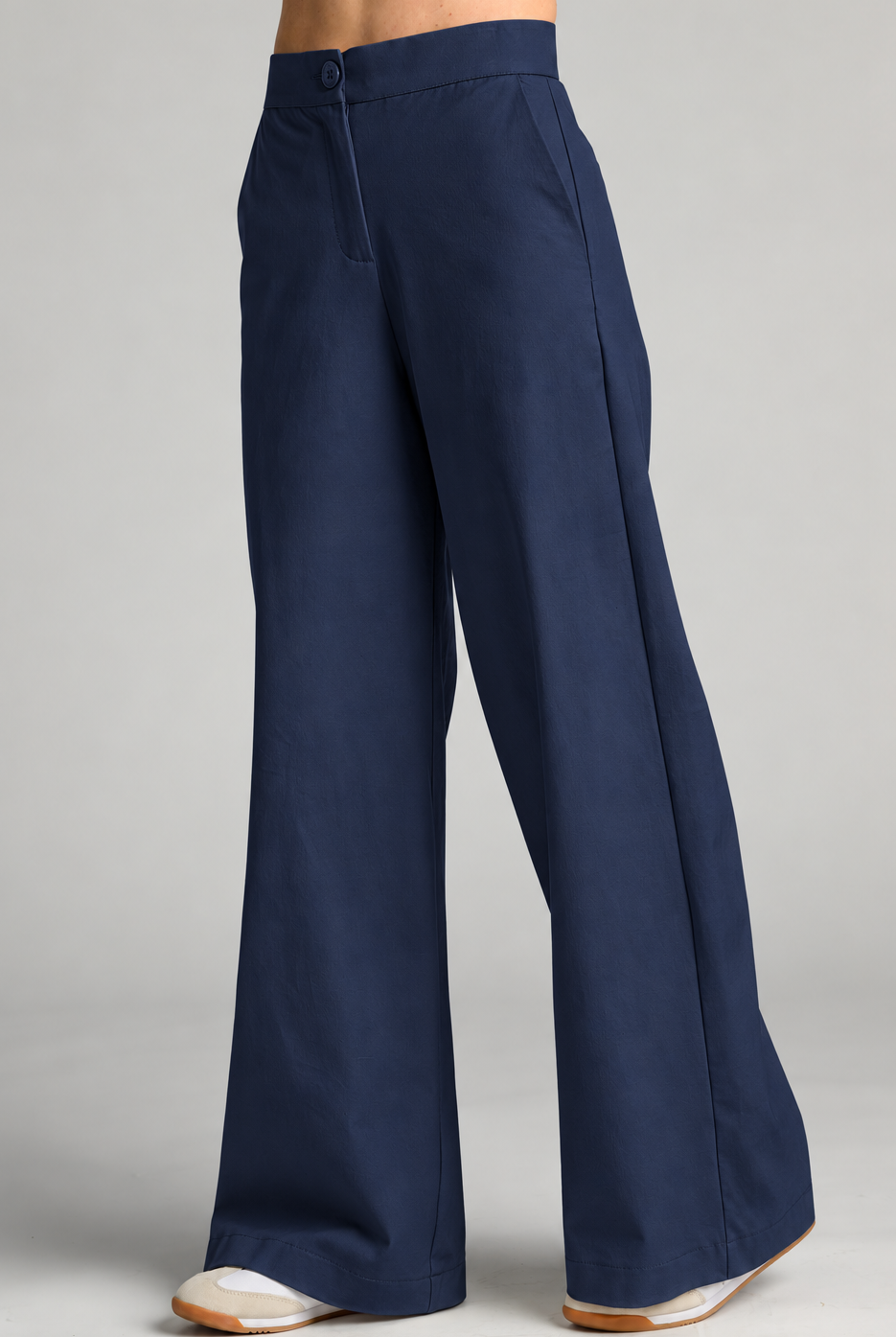 Sailor Stretch Pant - Navy Cotton Drill - Paula Ryan