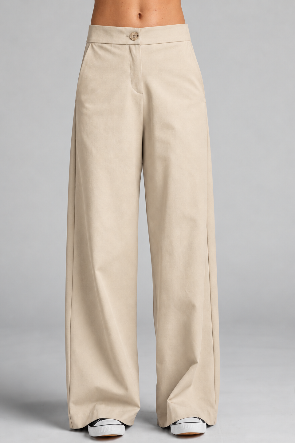 Sailor Stretch Pant - Sand Cotton Drill - Paula Ryan