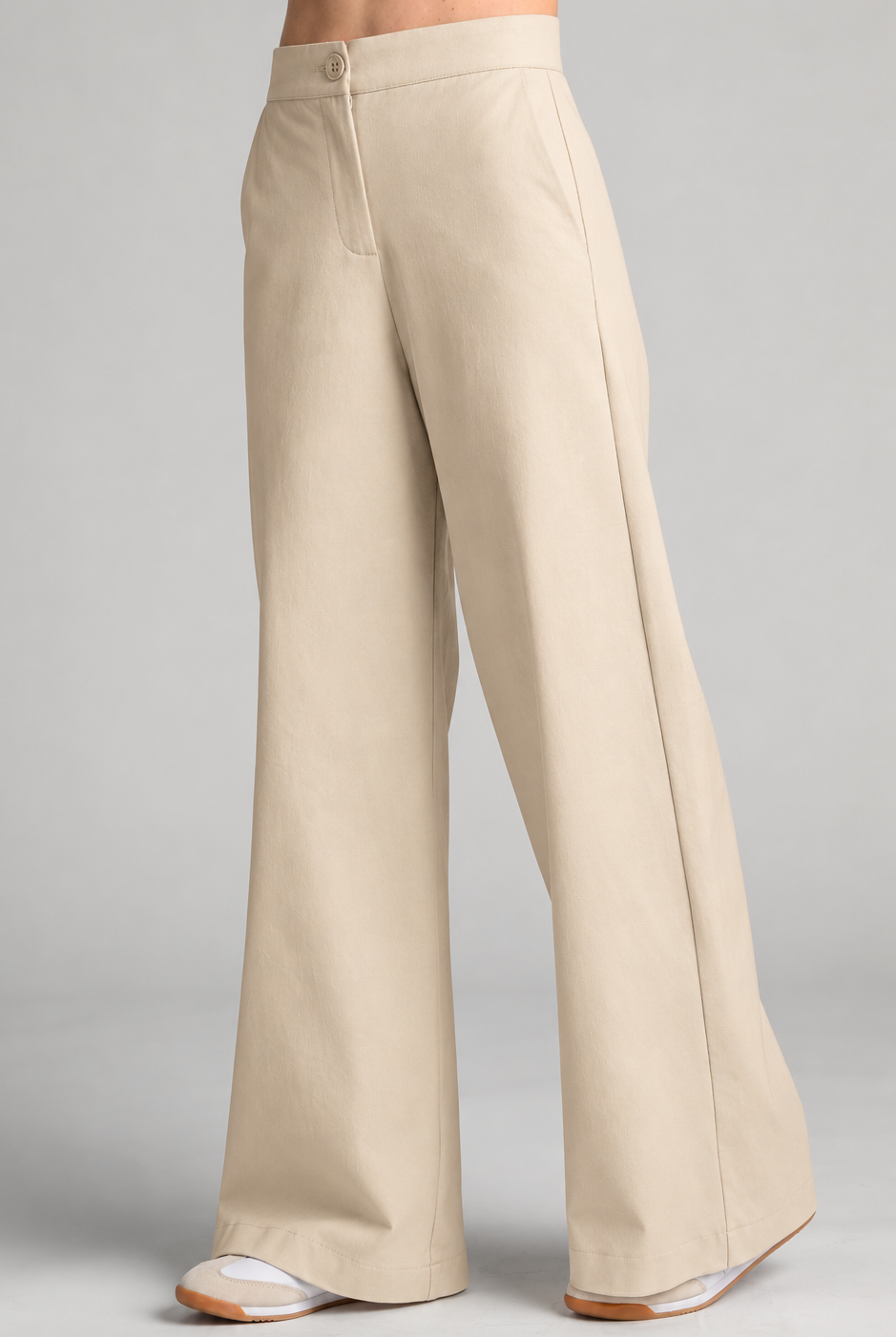 Sailor Stretch Pant - Sand Cotton Drill - Paula Ryan
