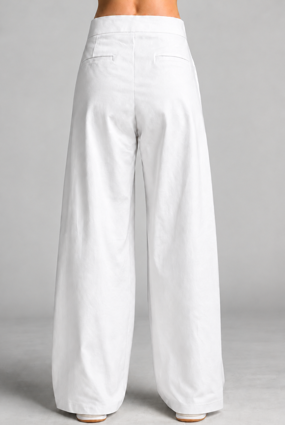 Sailor Stretch Pant - White Cotton Drill - Paula Ryan