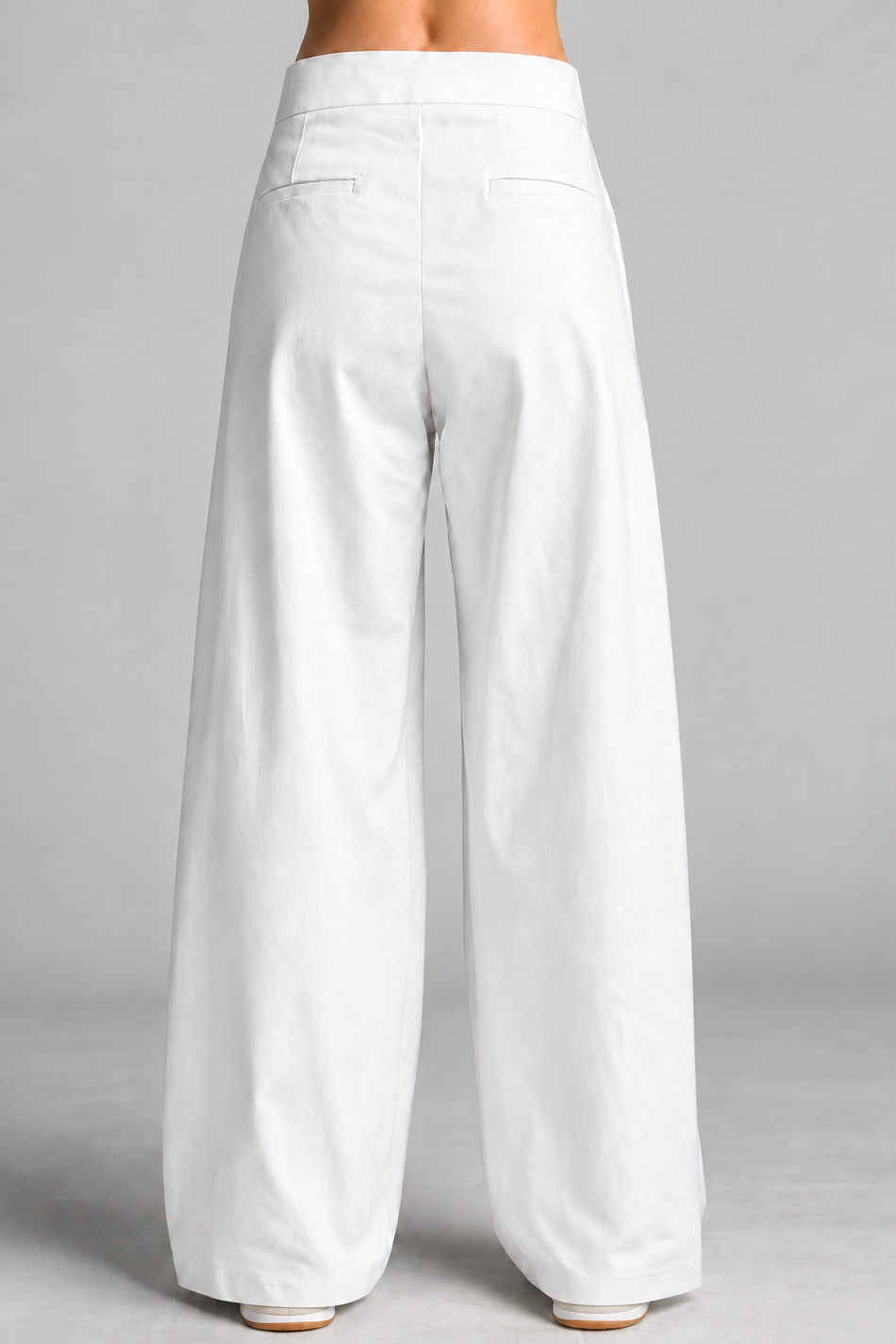 Sailor Stretch Pant - White Cotton Drill - Paula Ryan