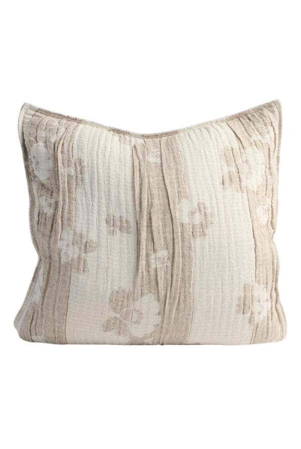 Blossom Reversible Cushion - Choc 50cm - Magpie Style
