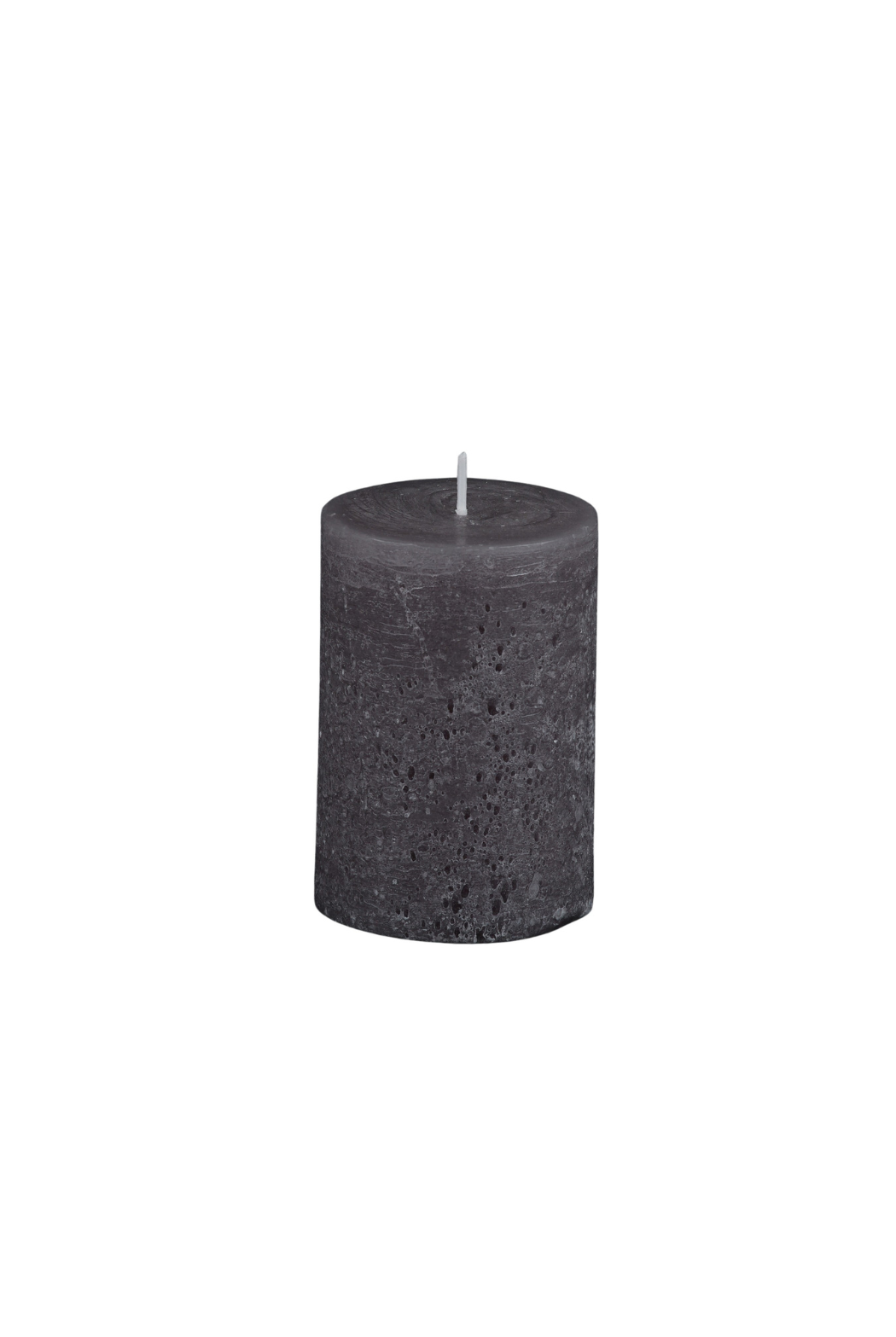 Small Terra Texture Pillar Candle - Charcoal - Magpie Style