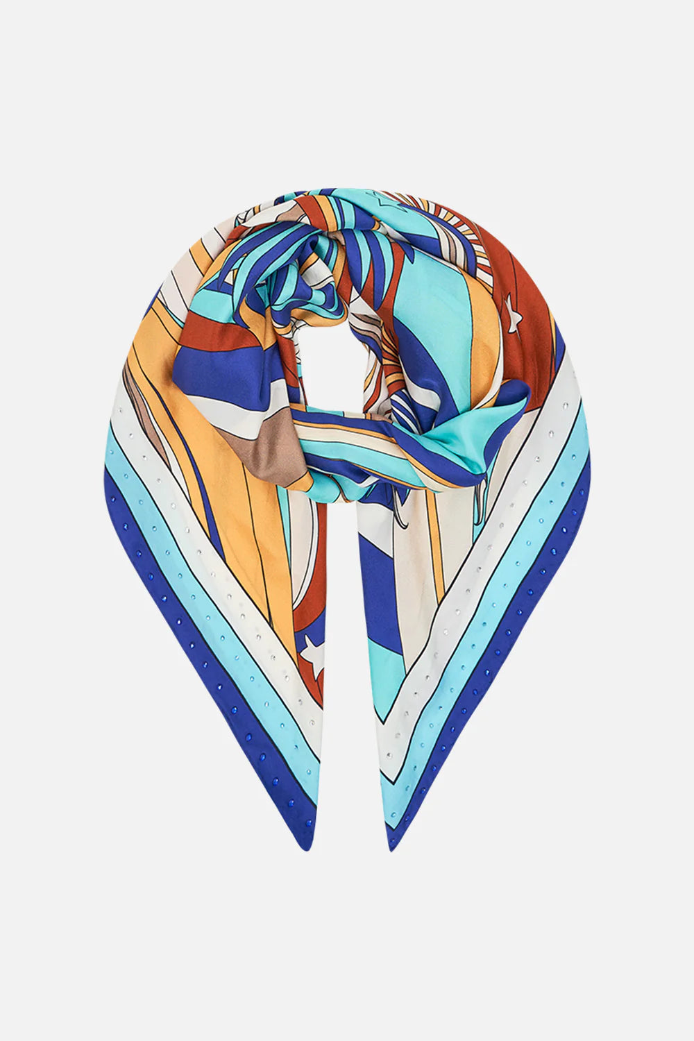 CAMILLA - Large Square Scarf Oasis Oracle - Magpie Style