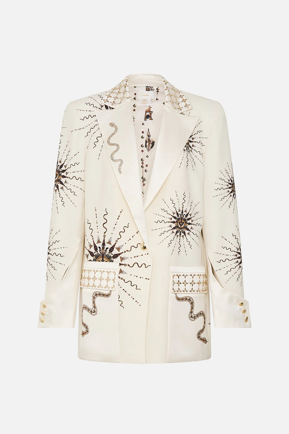 CAMILLA Jacket with Sleeve Cut Out Detail - Goddess Energy - Magpie Style