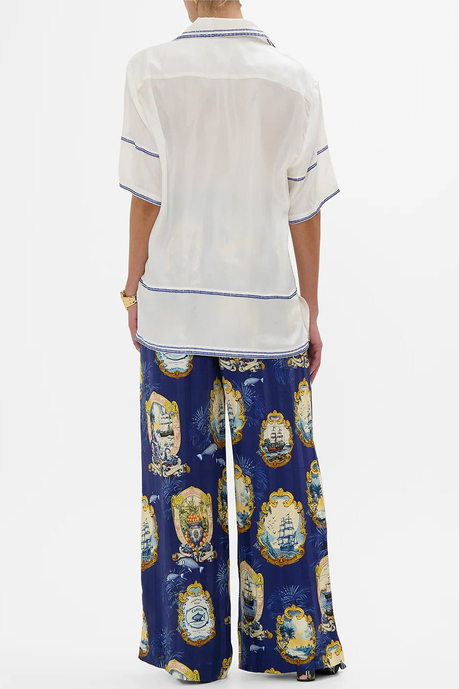 CAMILLA Oversized Shirt - Song of Saint Anthony - Magpie Style