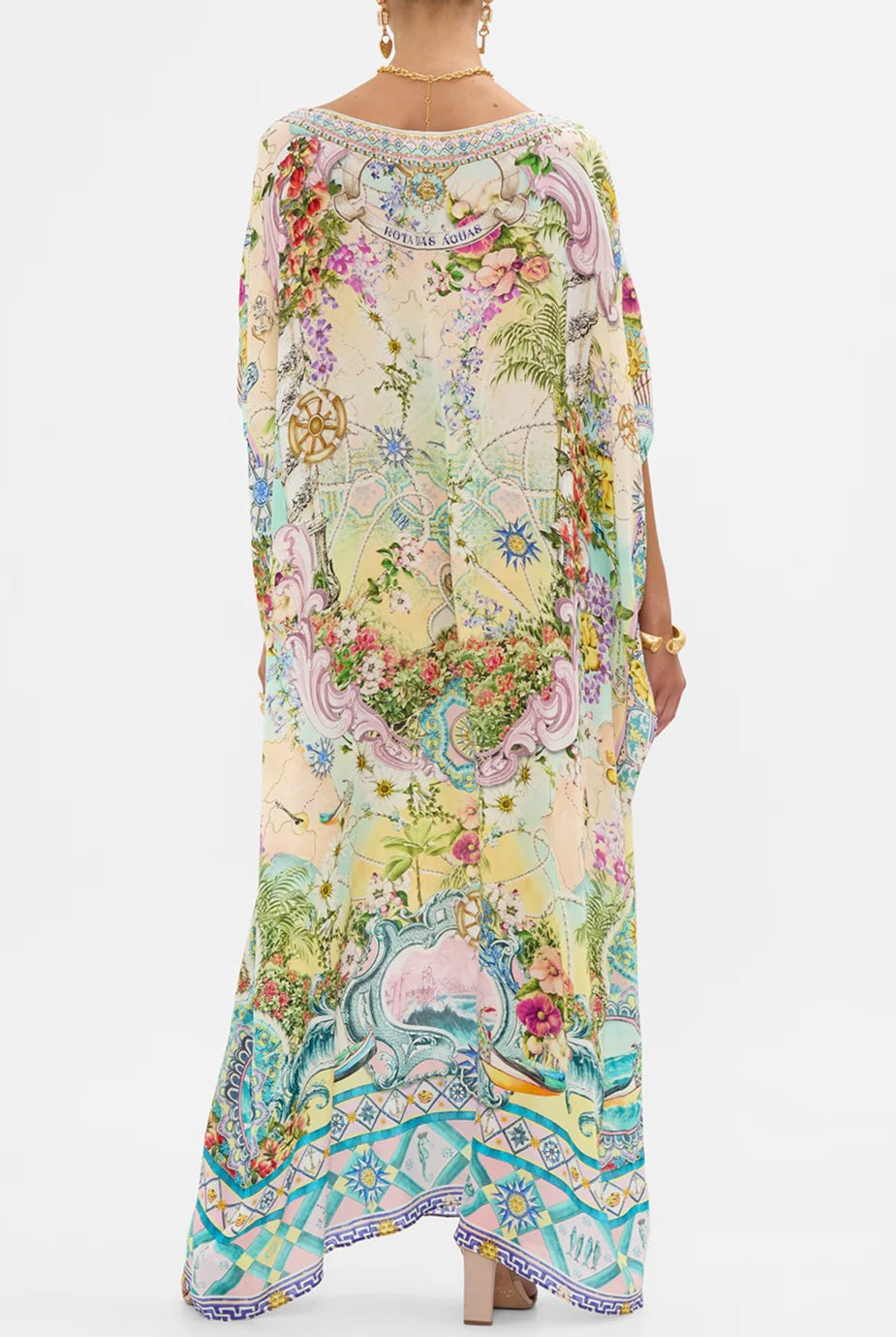 CAMILLA Round Neck Kaftan - Just Coasting - Magpie Style