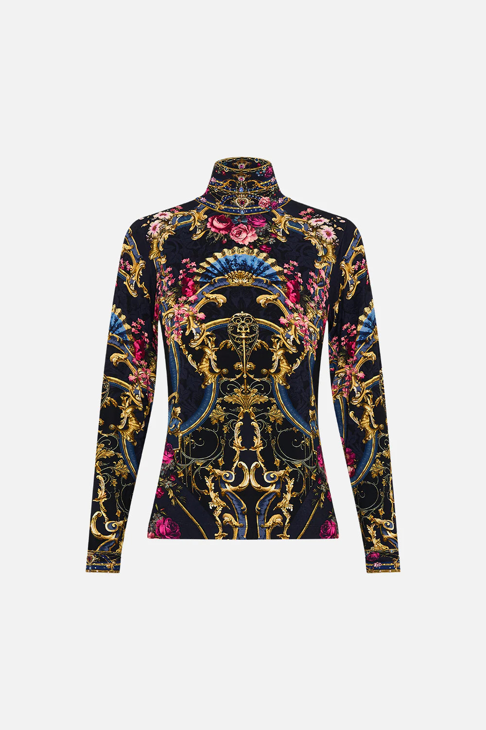 CAMILLA Jersey Turtleneck - Ornate On A Plate - Magpie Style