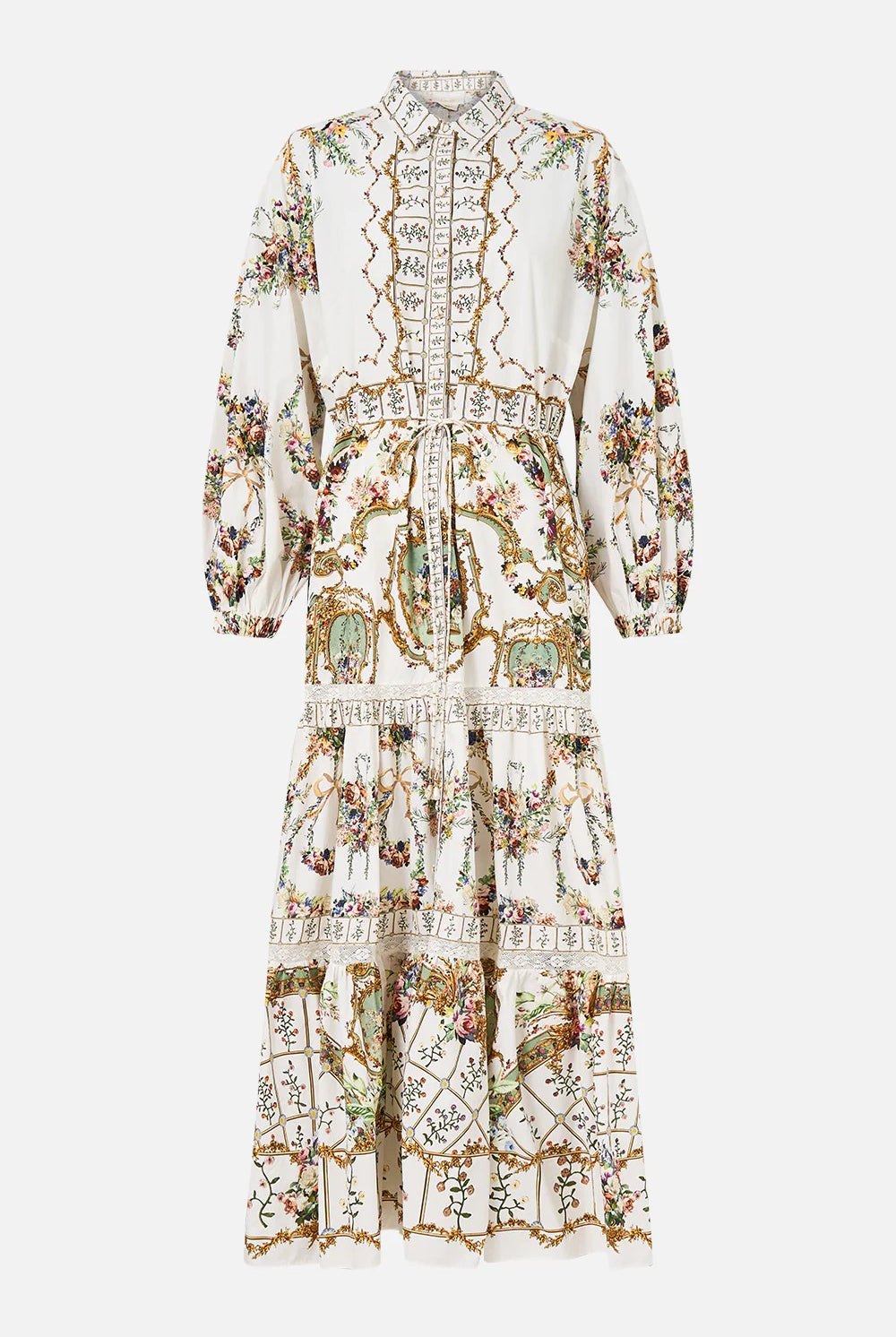 CAMILLA Tiered Long Shirt Dress - Dressing Room Drama - Magpie Style