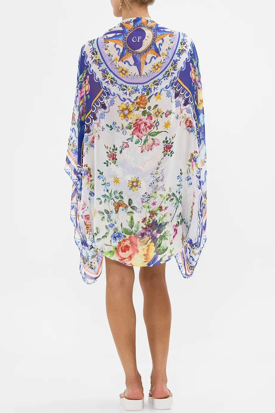 CAMILLA Silk Chiffon Shrug - Tiles Darls - Magpie Style